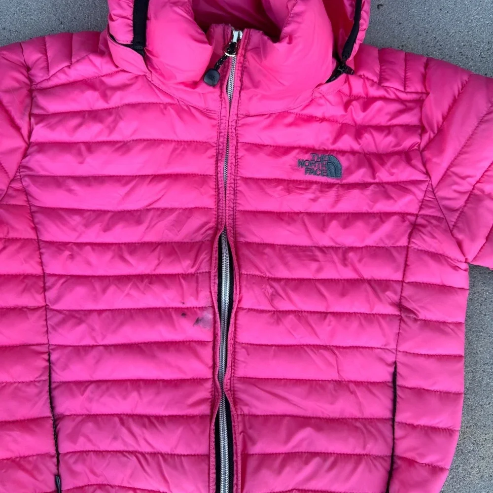 The Northface Kids Toddler 10T Down Zip Hood Jacket Style Pink Summit Series 900